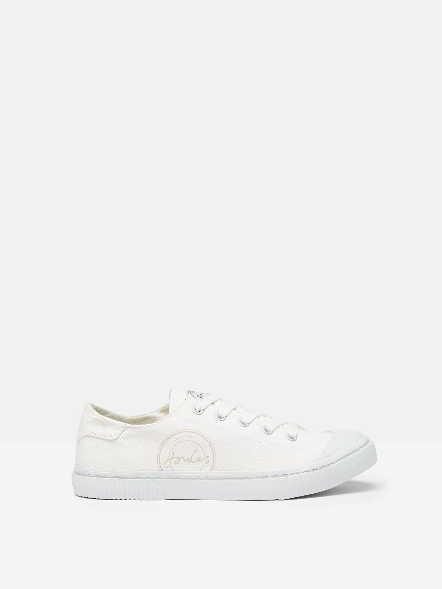 Coast White Canvas Pumps - RUTHERFORD & Co