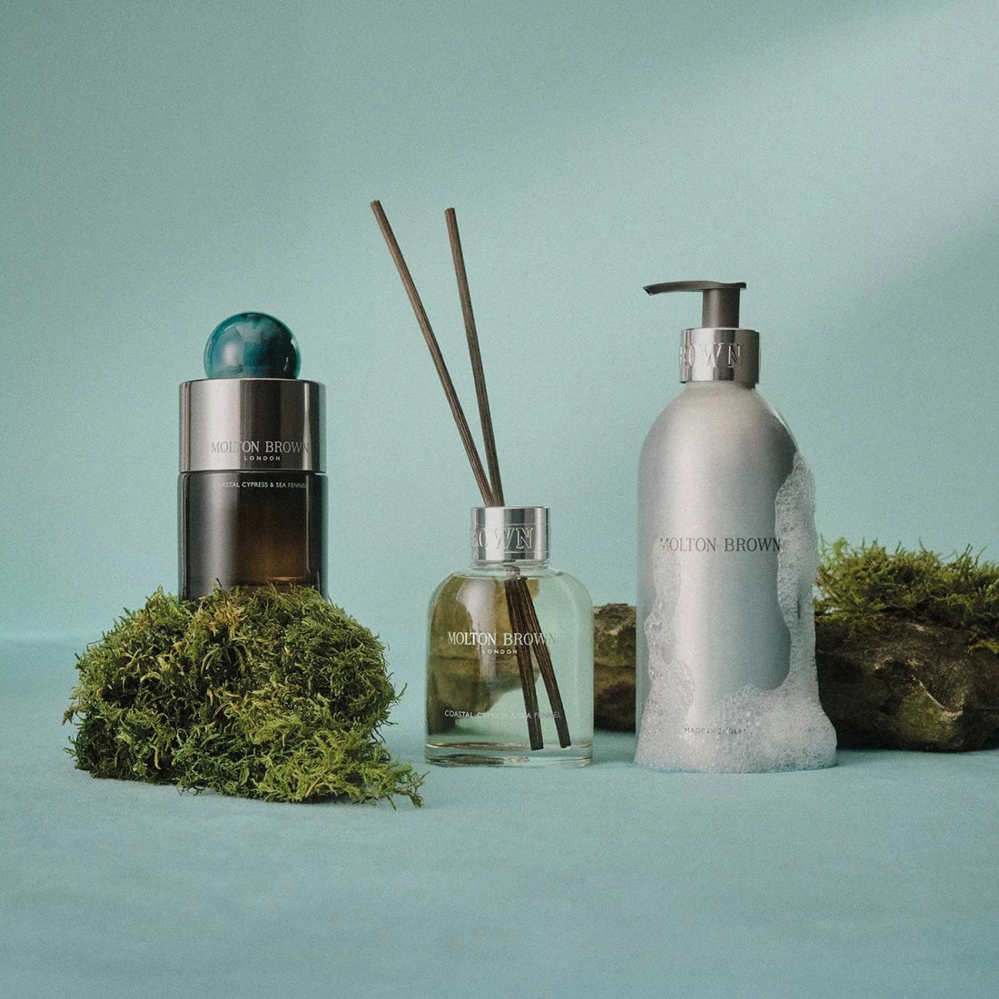 Coastal Cypress & Sea Fennel Aroma Reeds 150ml - RUTHERFORD & Co