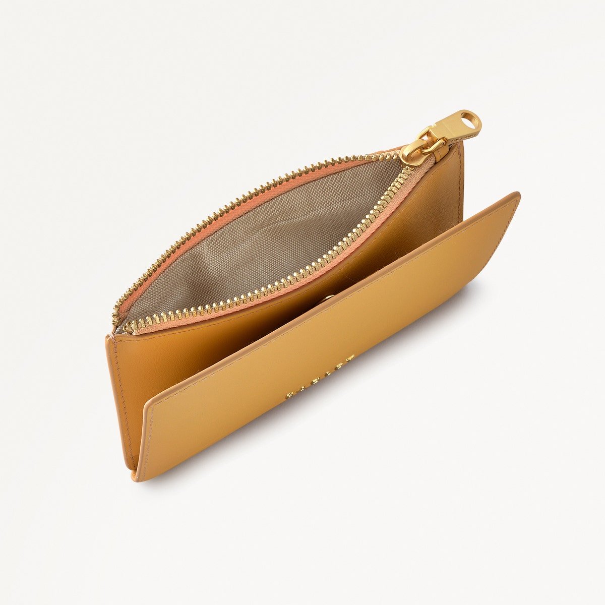 COIN STREET/PECAN/MEDIUM ZIPTOP PURSE - RUTHERFORD & Co