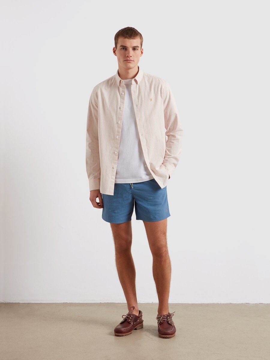 Colbert Swim Shorts In Blue Tide - RUTHERFORD & Co