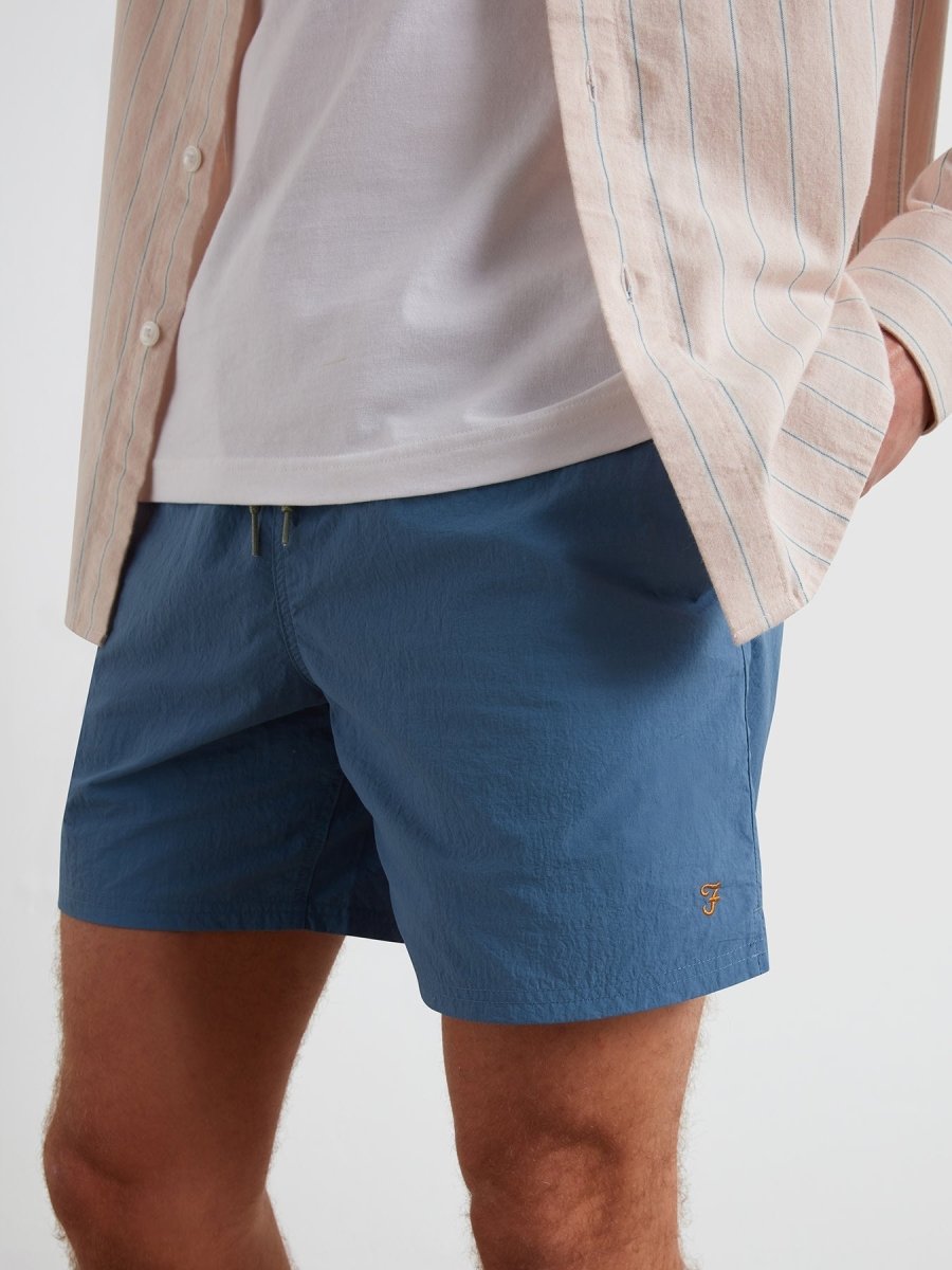 Colbert Swim Shorts In Blue Tide - RUTHERFORD & Co