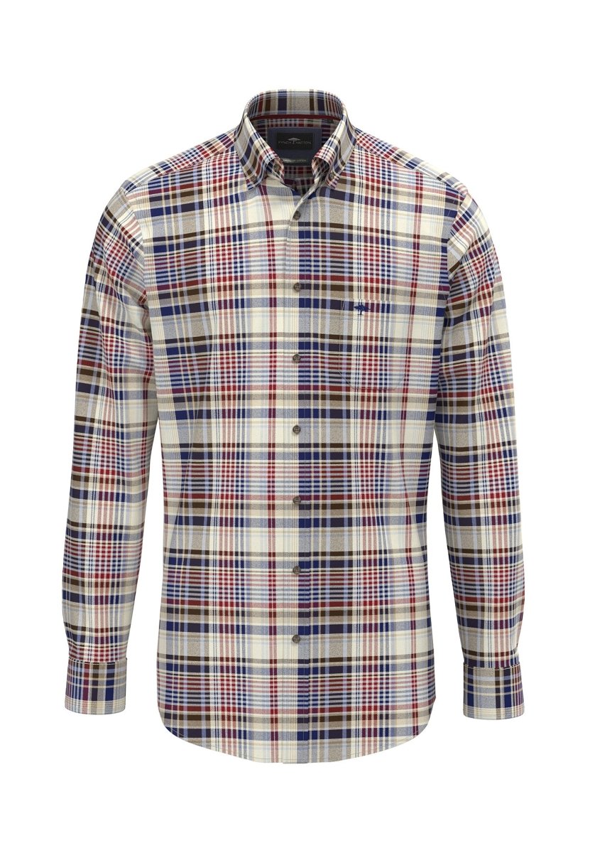 Colorful Flannel Check, Button Down Shirt - RUTHERFORD & Co