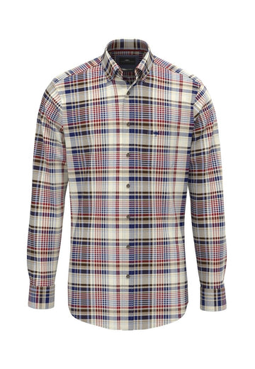 Colorful Flannel Check, Button Down Shirt - RUTHERFORD & Co