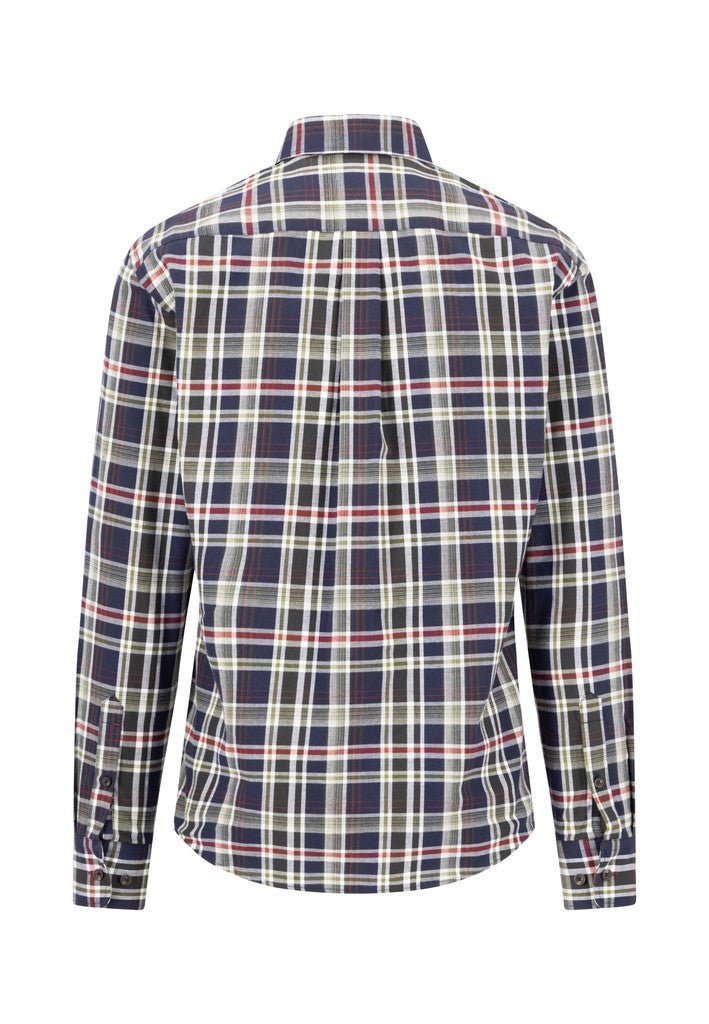 Colourful Flannel Check Shirt - Moss - RUTHERFORD & Co