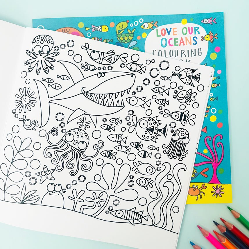 Colouring Book/Love Our Oceans - RUTHERFORD & Co