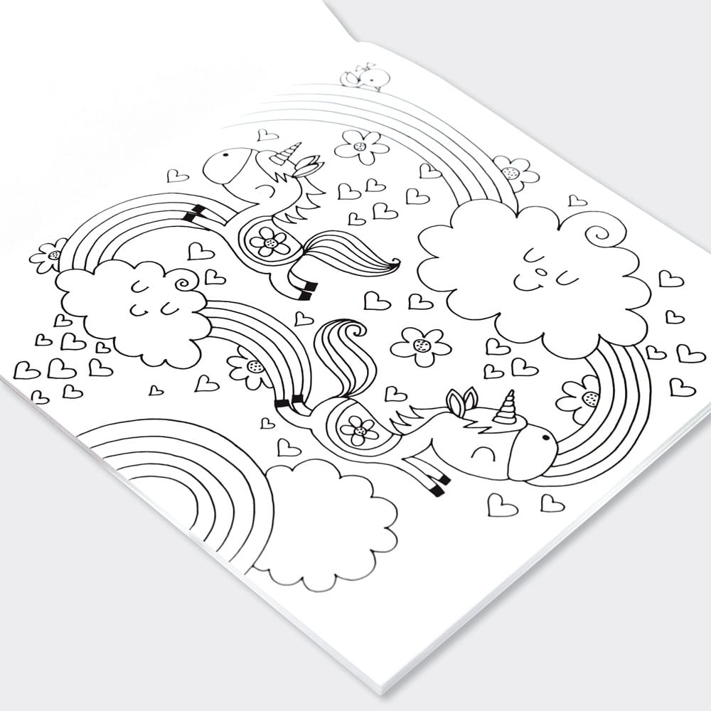 Colouring Book/Unicorns & Rainbows - RUTHERFORD & Co