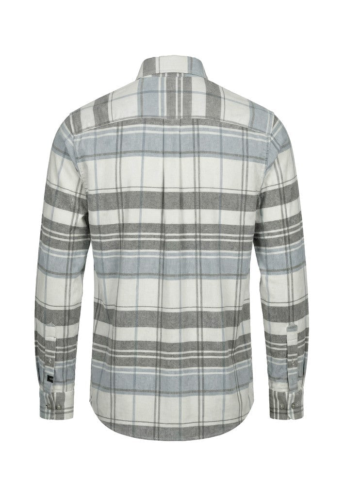 Corduroy Check Shirt - Clay - RUTHERFORD & Co