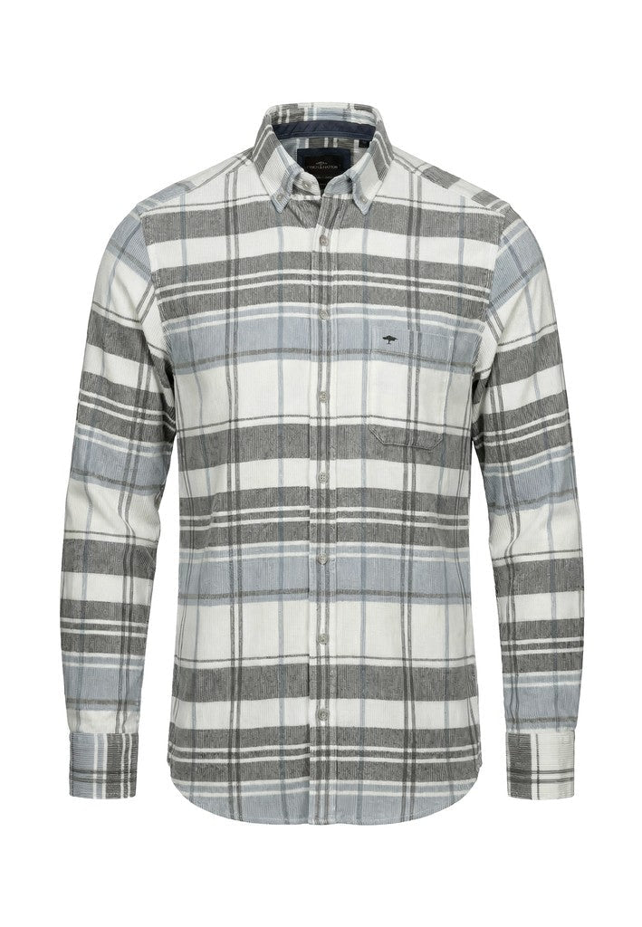 Corduroy Check Shirt - Clay - RUTHERFORD & Co