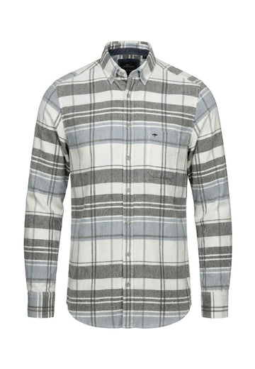 Corduroy Check Shirt - Clay - RUTHERFORD & Co