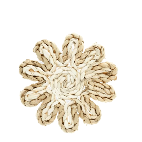 Corn husk coaster - Natural - RUTHERFORD & Co