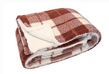 Cosy Check Throw - RUTHERFORD & Co