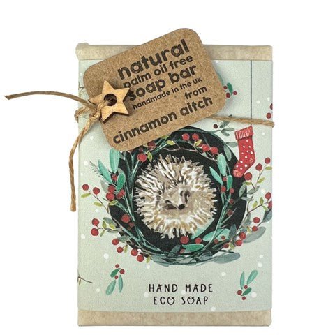Cosy Christmas Hedgehog - lemongrass & hemp soap bar - RUTHERFORD & Co