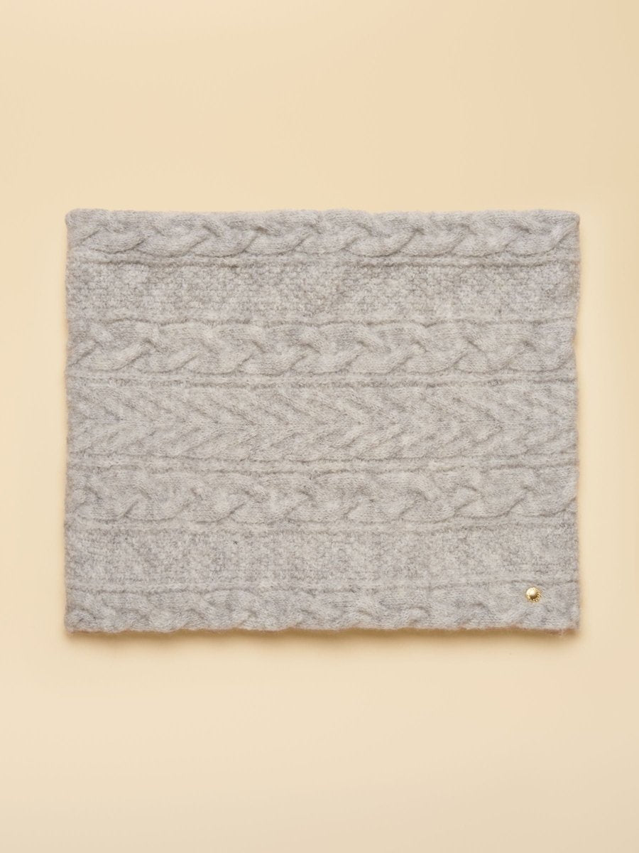 Cosy Lined Snood - Grey - RUTHERFORD & Co