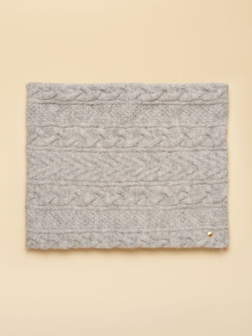 Cosy Lined Snood - Grey - RUTHERFORD & Co
