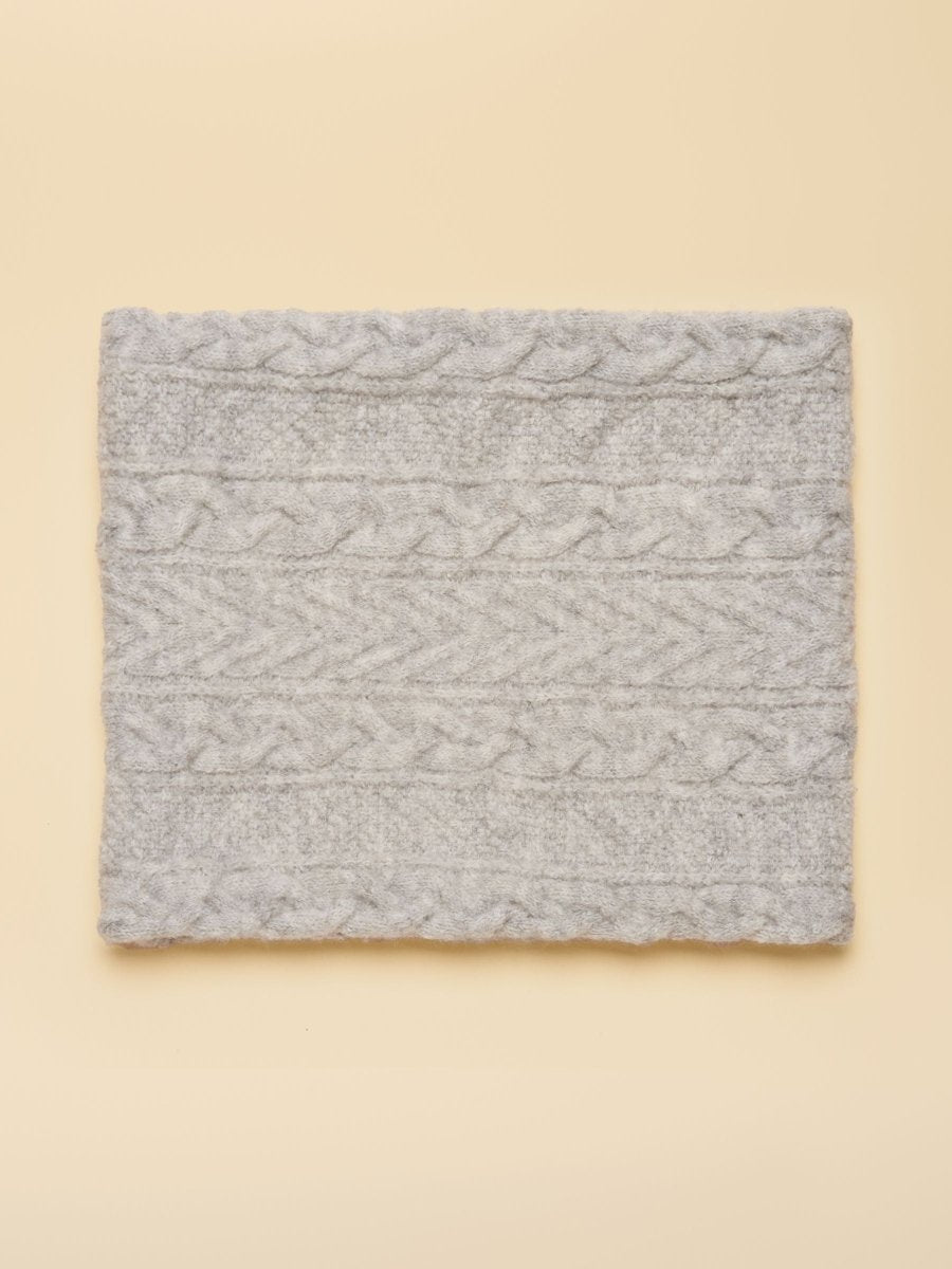 Cosy Lined Snood - Grey - RUTHERFORD & Co