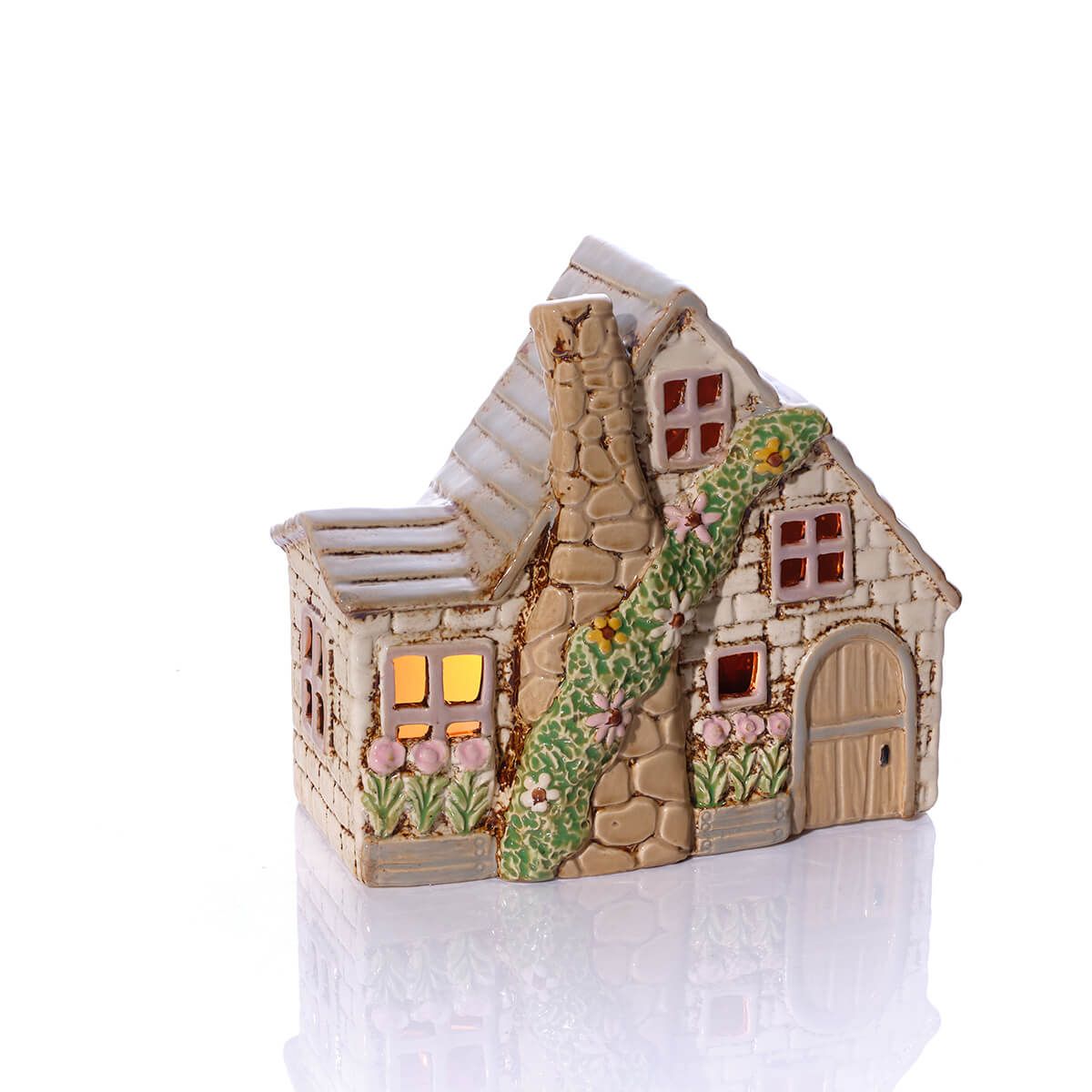 Cottage Garden Stoneware Candle Holder - RUTHERFORD & Co