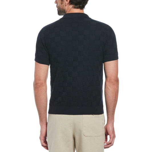 Cotton Jaquard Polo Shirt - RUTHERFORD & Co