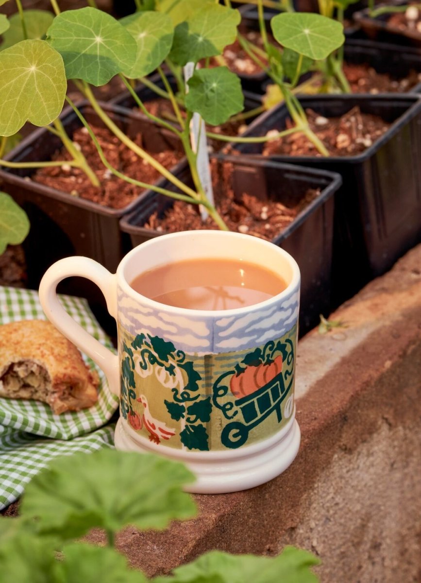 Country Icons Pumpkin Picking 1/2 Pint Mug - RUTHERFORD & Co