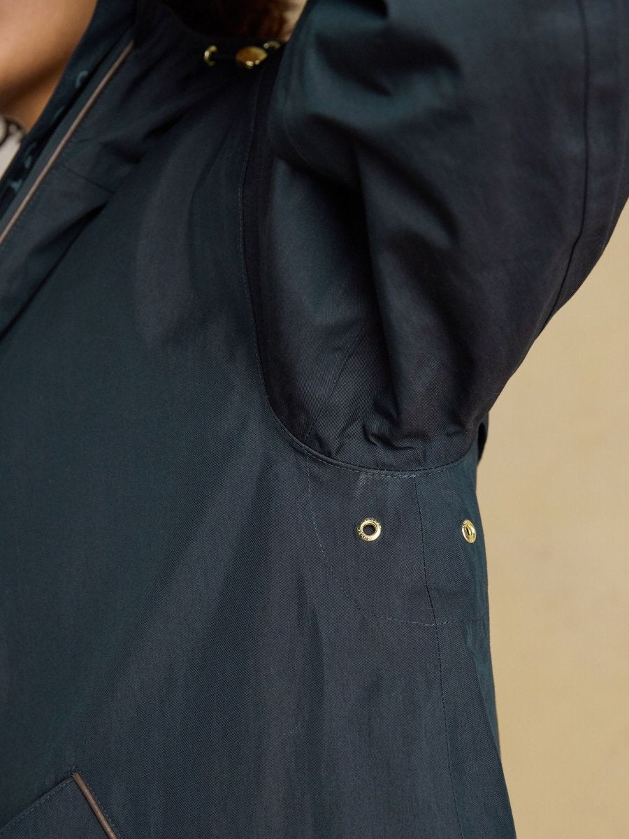 Coverwell Navy Fleece Lined Waterproof Coat - RUTHERFORD & Co