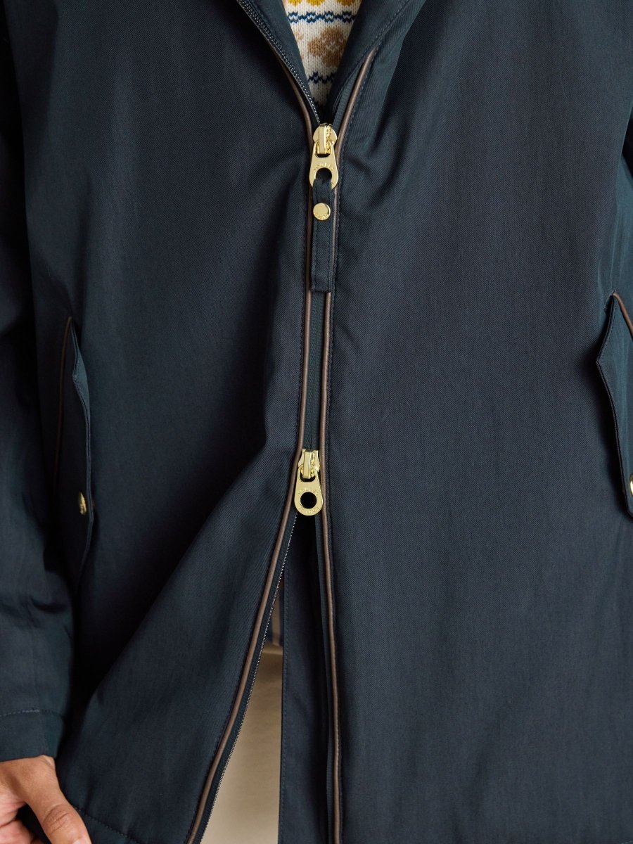 Coverwell Navy Fleece Lined Waterproof Coat - RUTHERFORD & Co
