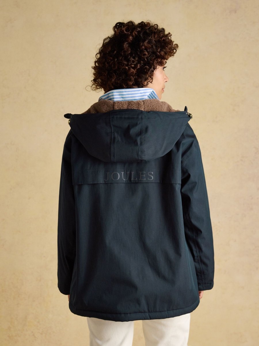 Coverwell Navy Fleece Lined Waterproof Coat - RUTHERFORD & Co