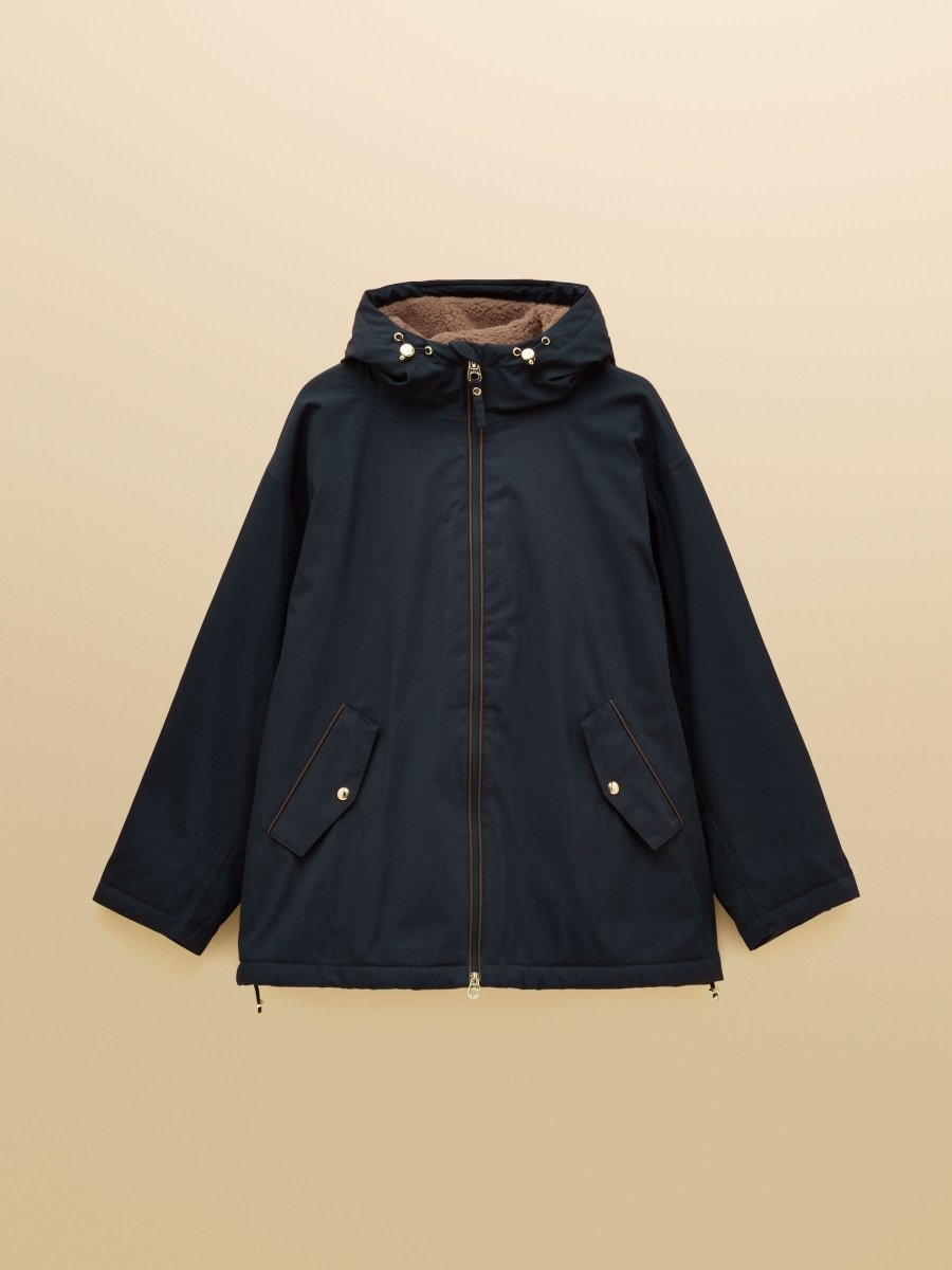 Coverwell Navy Fleece Lined Waterproof Coat - RUTHERFORD & Co