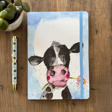 Cow and Daisy Large Notebook - RUTHERFORD & Co