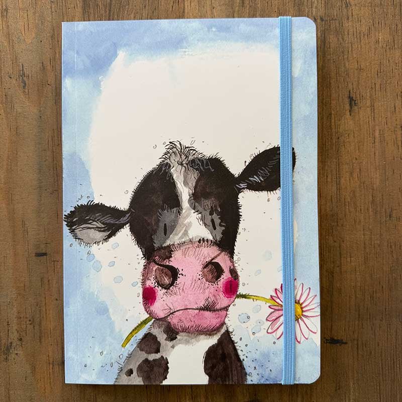 Cow and Daisy Large Notebook - RUTHERFORD & Co