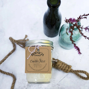Craster Mist Quilted Mason Jar Candle - RUTHERFORD & Co