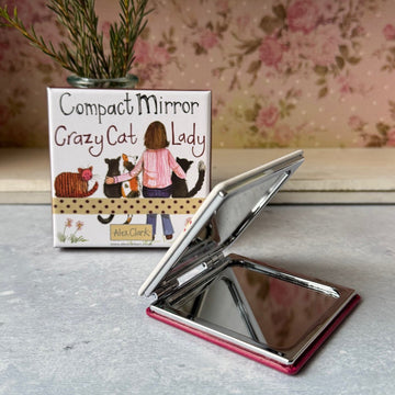 Crazy Cat Lady Compact Mirror - RUTHERFORD & Co