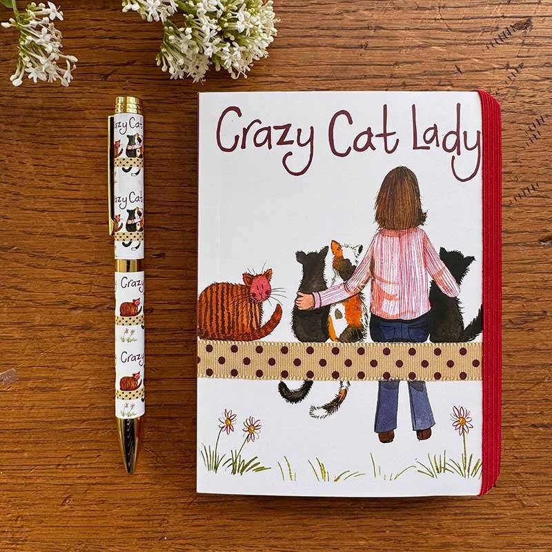 Crazy Cat Lady Large Notebook - RUTHERFORD & Co