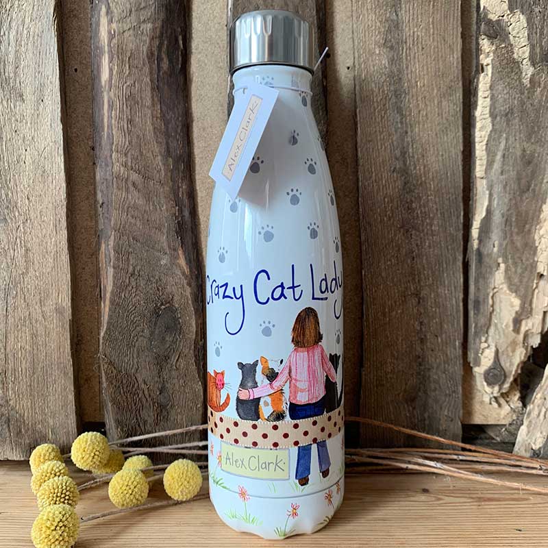 Crazy Cat Lady Water Bottle - RUTHERFORD & Co