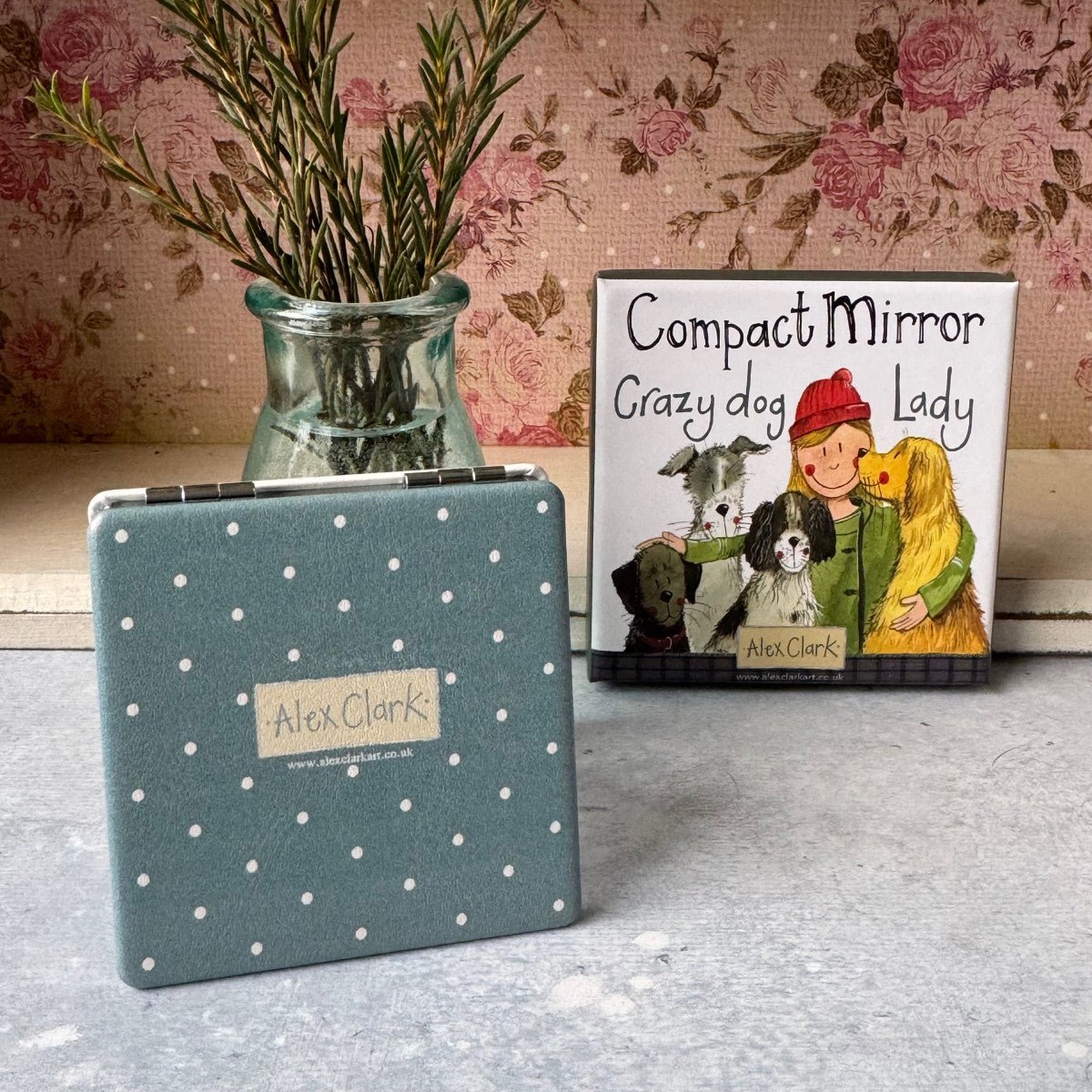 Crazy Dog Lady Compact Mirror - RUTHERFORD & Co