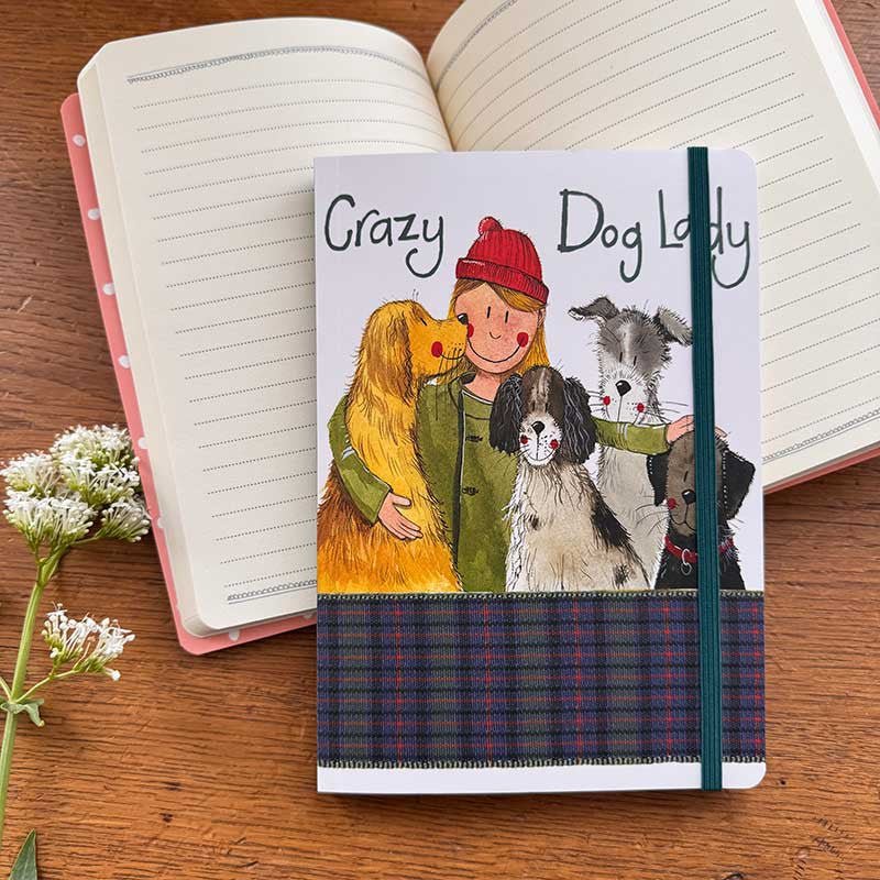 Crazy Dog Lady Large Notebook - RUTHERFORD & Co