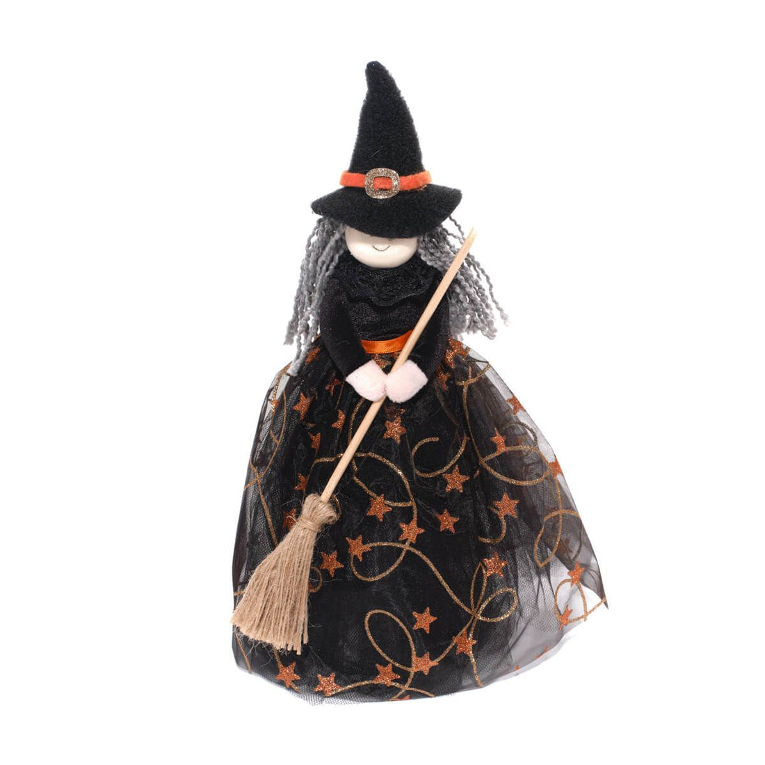 Creepy Cuties Textile Standing Witch Decorative Ornament - RUTHERFORD & Co
