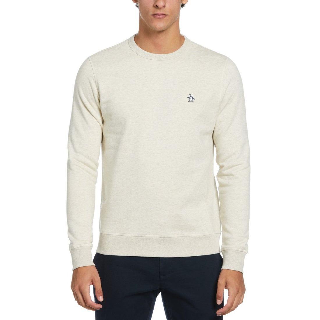 Crew Neck Sticker Pete Fleece Sweatshirt - RUTHERFORD & Co