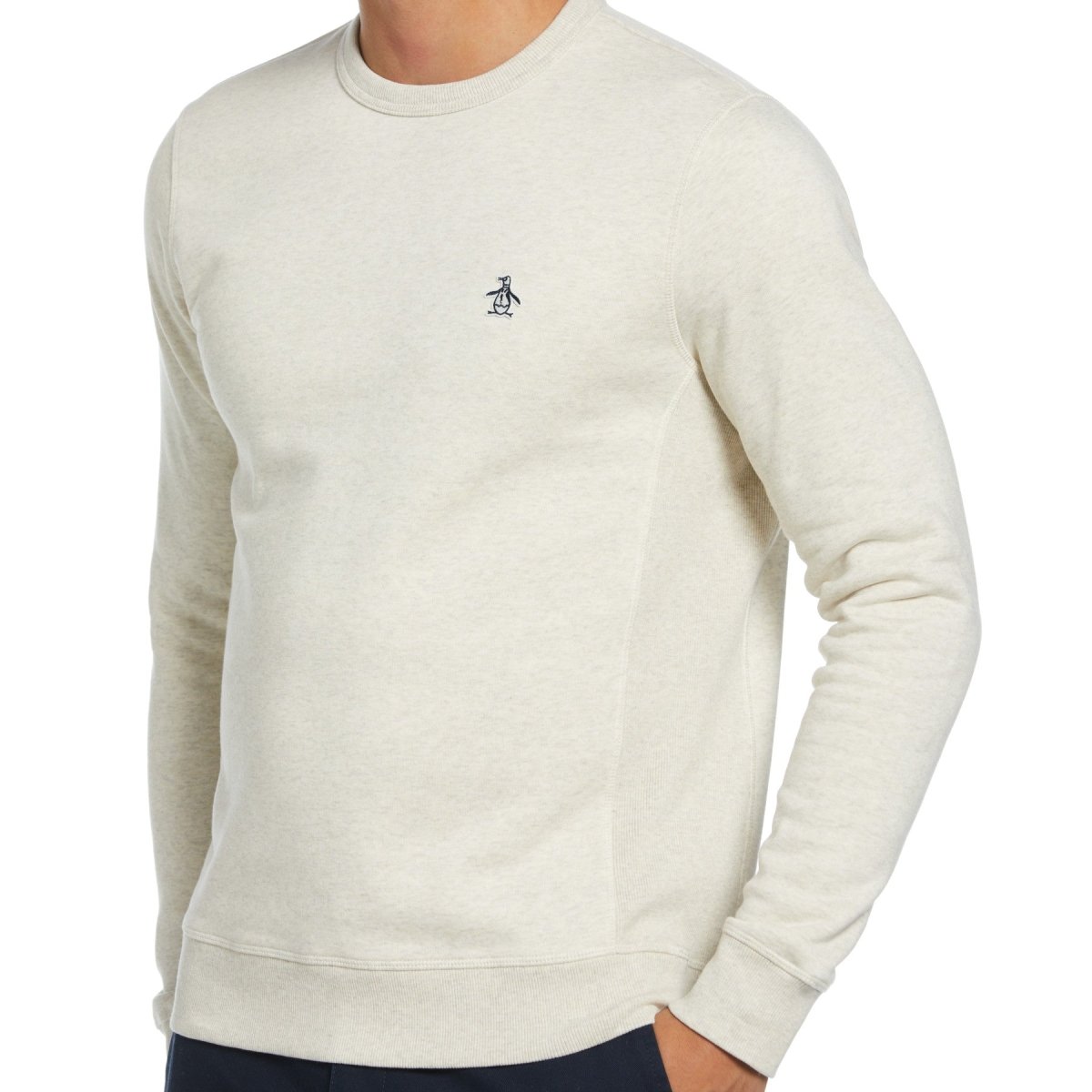 Crew Neck Sticker Pete Fleece Sweatshirt - RUTHERFORD & Co