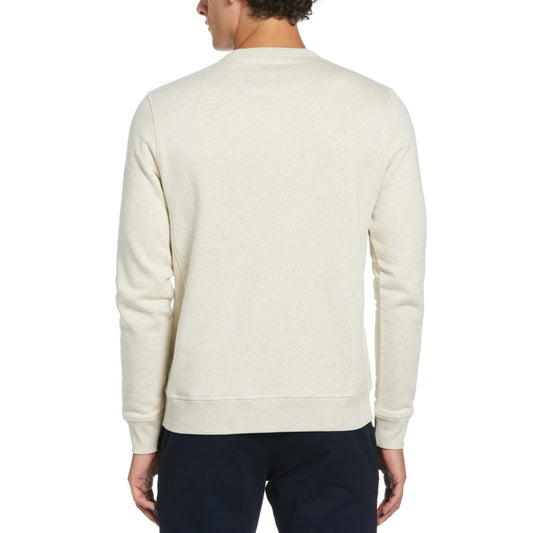 Crew Neck Sticker Pete Fleece Sweatshirt - RUTHERFORD & Co