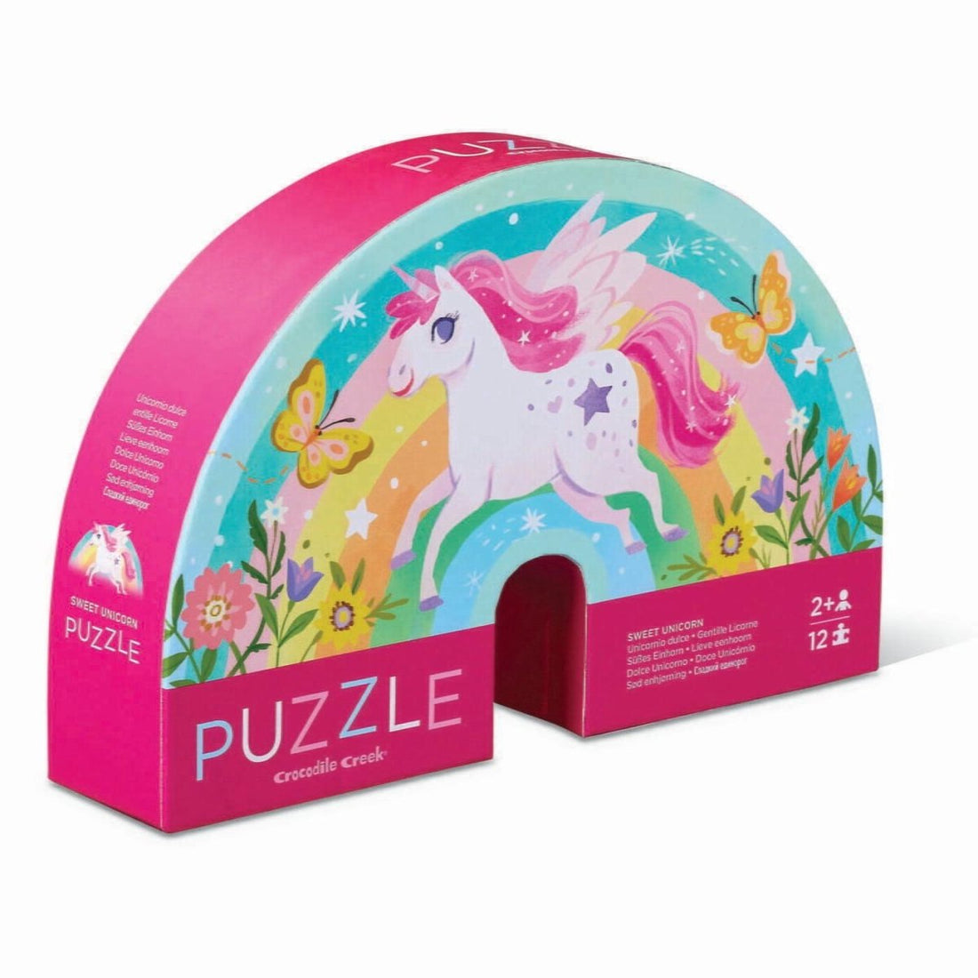 Crocodile Creek 12 Piece Mini Puzzle - Sweet Unicorn - RUTHERFORD & Co
