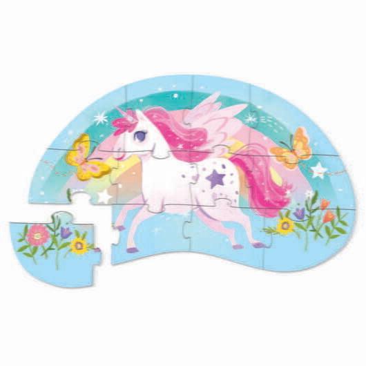 Crocodile Creek 12 Piece Mini Puzzle - Sweet Unicorn - RUTHERFORD & Co