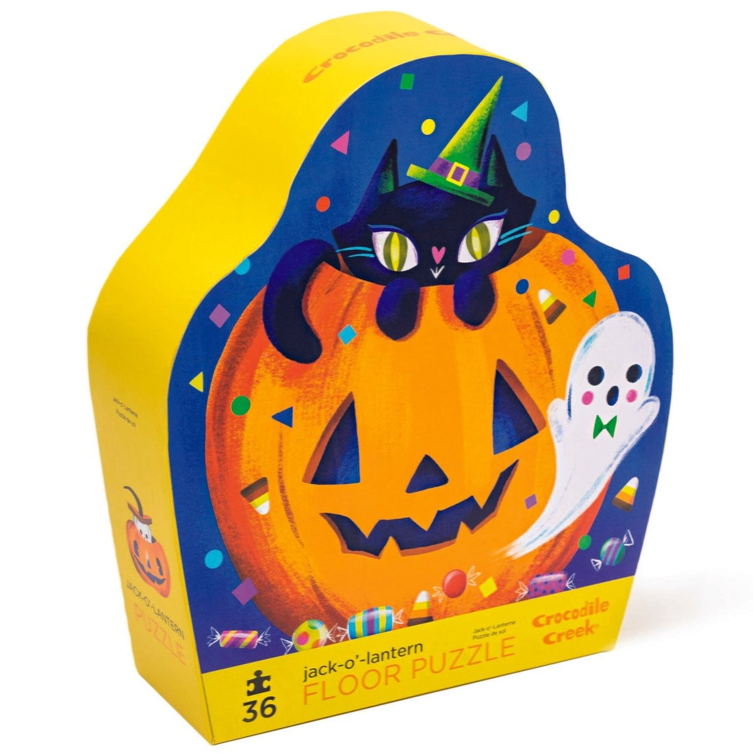 Crocodile Creek 36 Piece Shaped Box Puzzle - Jack O Lantern - RUTHERFORD & Co
