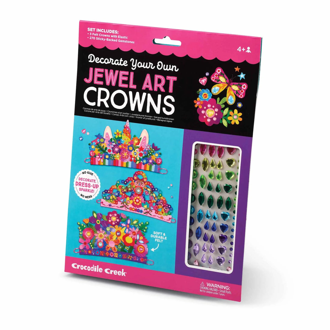 Crocodile Creek Crown Jewel Art - Unicorn Flowers - RUTHERFORD & Co