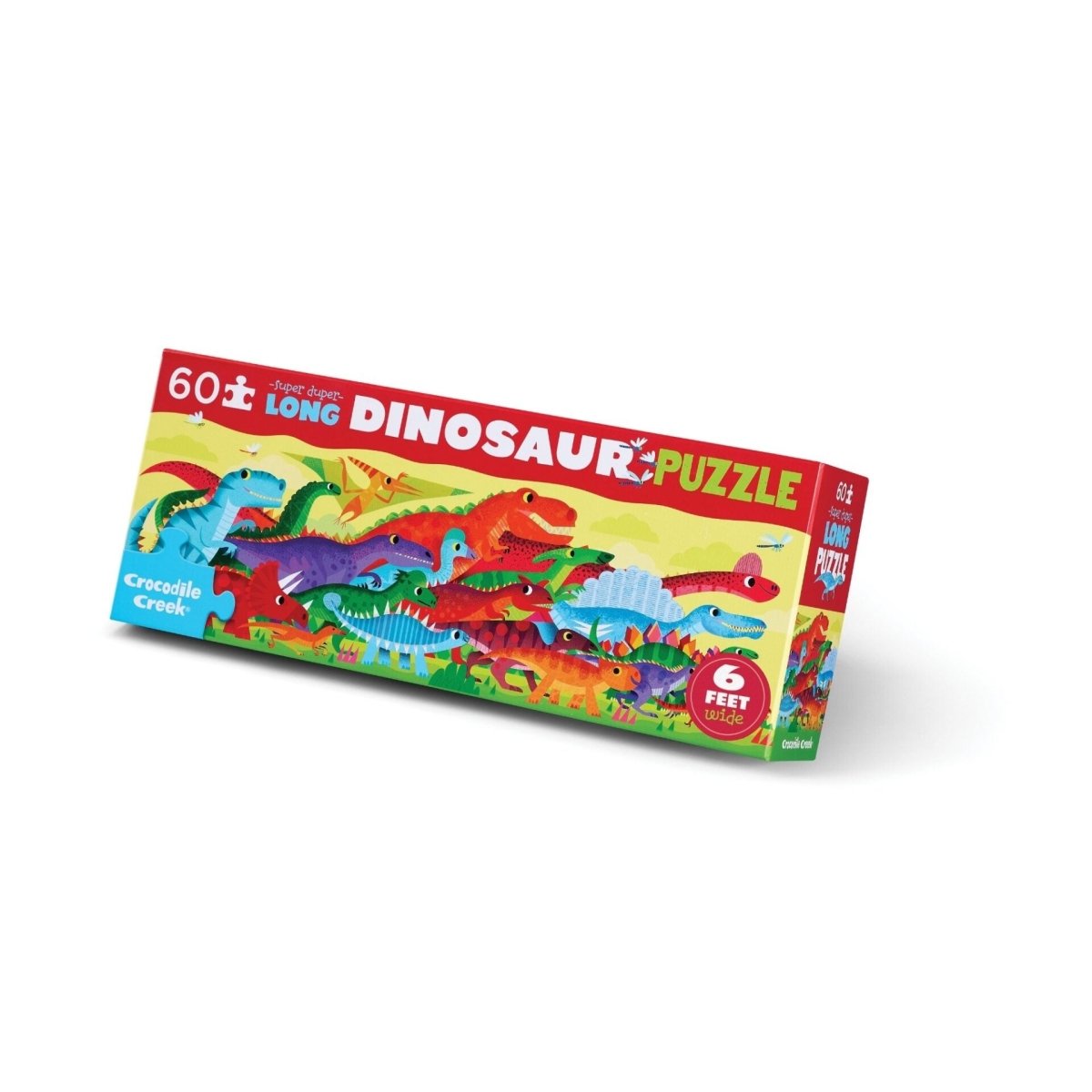Crocodile Creek Super Duper Long 60pce Puzzle Dino World - RUTHERFORD & Co