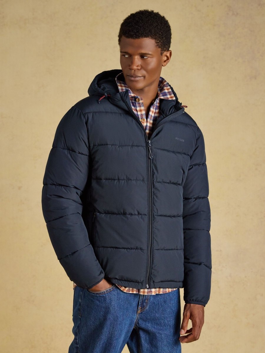 Croft Heavyweight Padded Coat - Navy - RUTHERFORD & Co