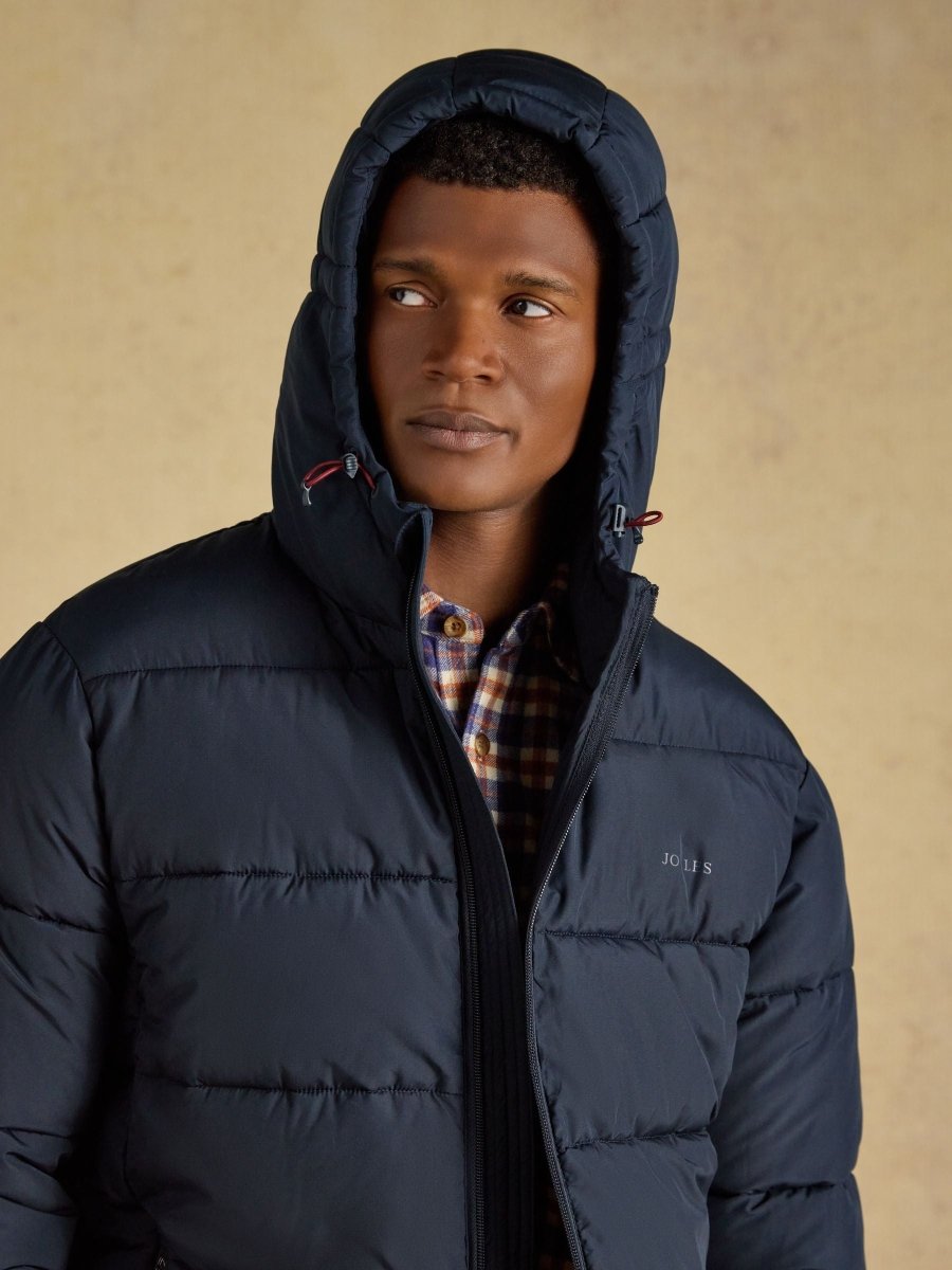 Croft Heavyweight Padded Coat - Navy - RUTHERFORD & Co