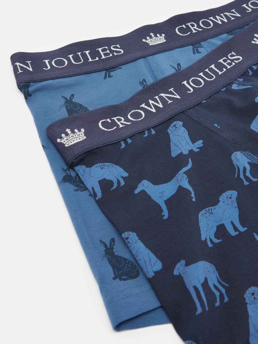 Crown Joules Navy Pack of Two Cotton Briefs - RUTHERFORD & Co