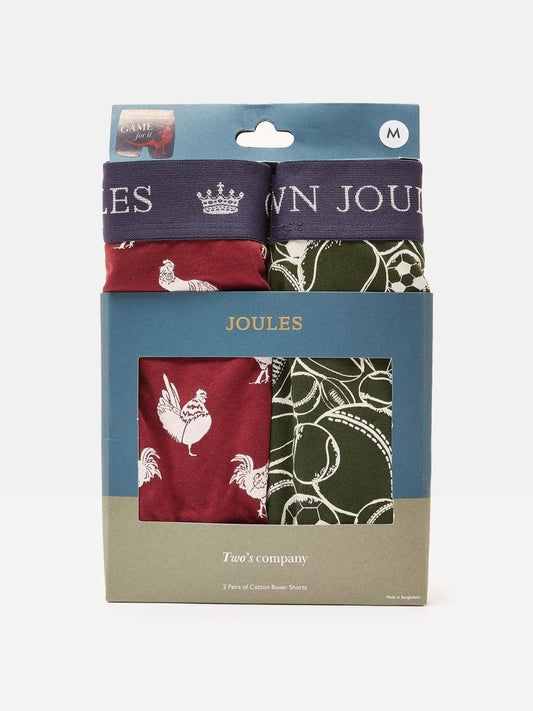 Crown Joules Navy/Red Pack of Two Cotton Briefs - RUTHERFORD & Co