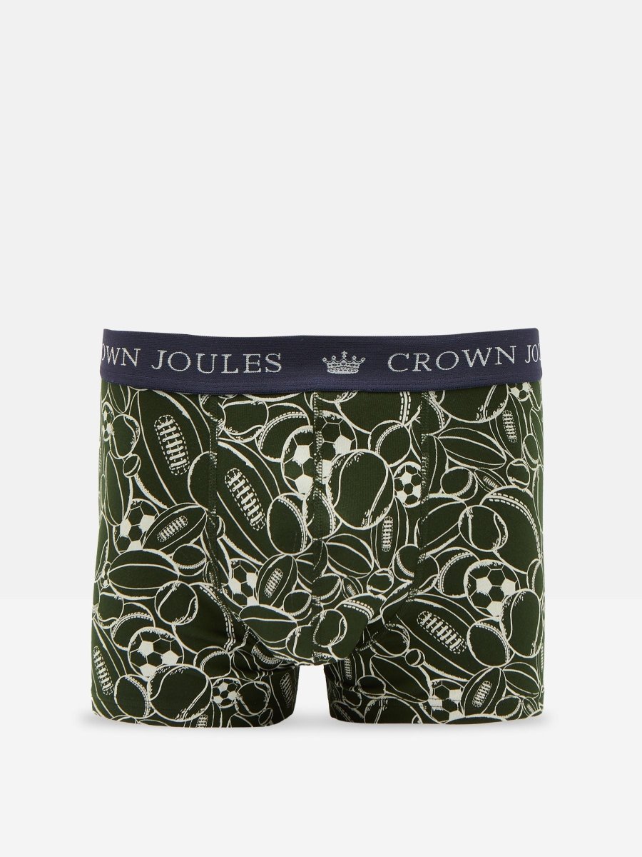 Crown Joules Red/Green Pack of Two Cotton Briefs - RUTHERFORD & Co