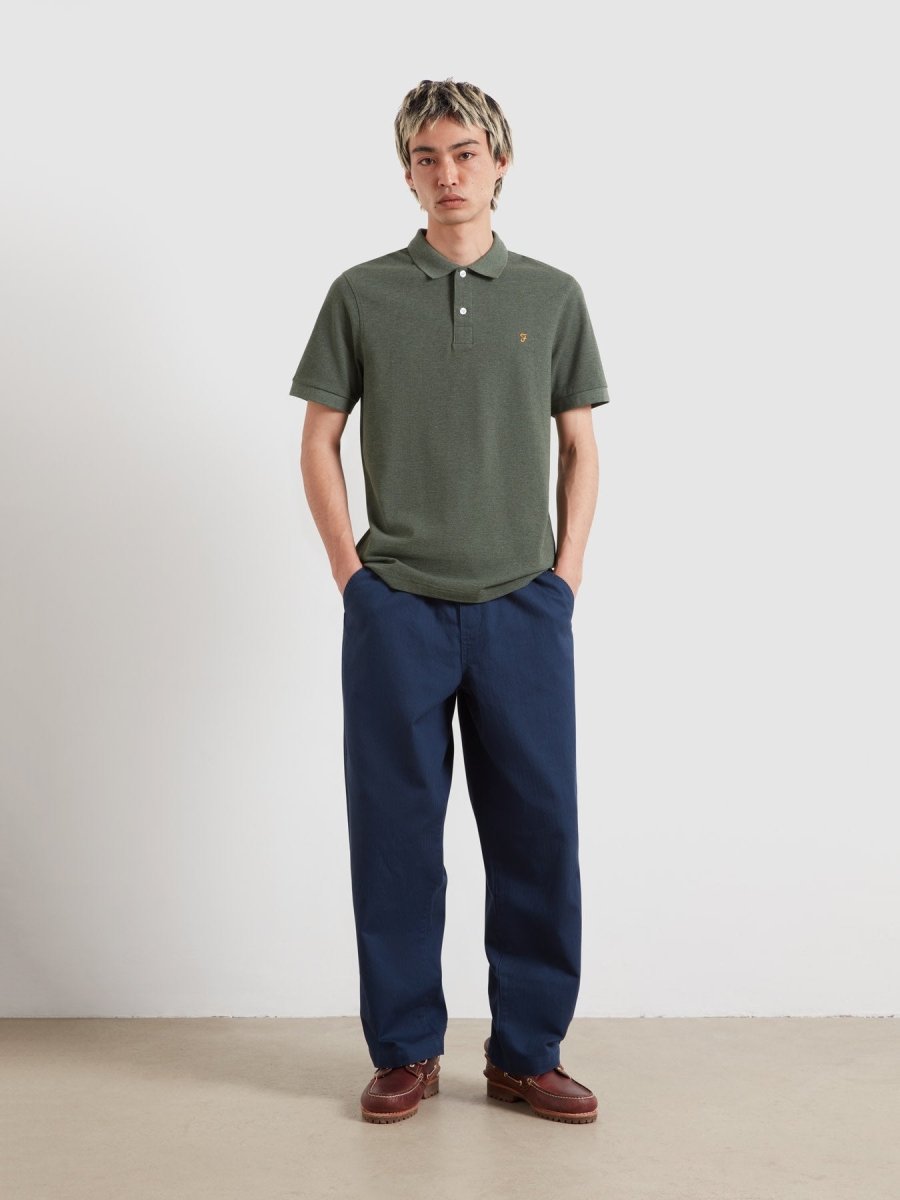 Cunningham Polo Shirt In Rosemary Marl - RUTHERFORD & Co