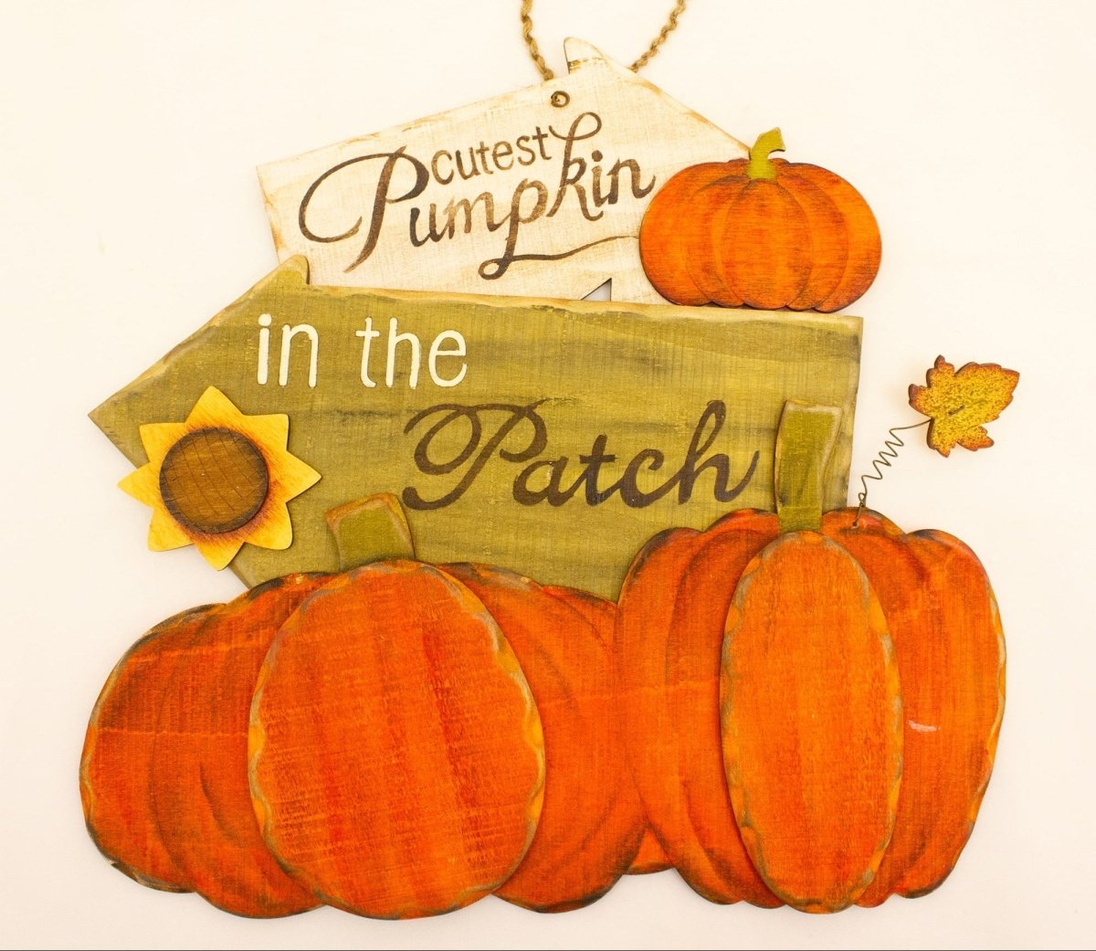 ‘Cutest Pumpkin in the Patch’ Sign Hanger - RUTHERFORD & Co